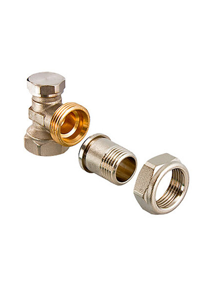 Клапан VALTEC настроечный, для радиатора, угл. 1/2" (VT.019.N.04)