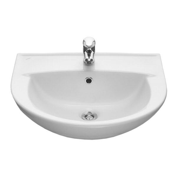 Умывальник Santeri "Виктория" 56 белый, с отв.,с переливом (г.Воротынск) 131116S0011B0 (+)