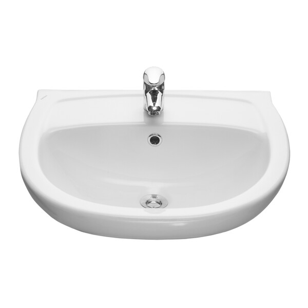 Умывальник Santeri "Версия" 56,5 белый, с отв.,с переливом (г.Воротынск) 131115S0011B0