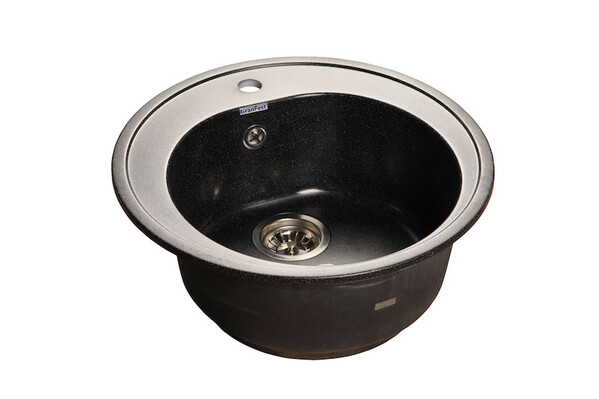 Мойка для кухни GranFest Композит RONDO 510 505*508 мм, круглая (R-510 черный)