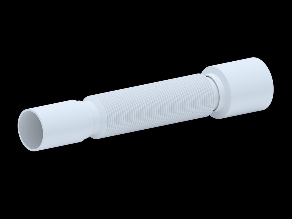 K405 Гофра АНИ Пласт 40*50 без гайки, L305-715мм