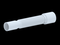 K405 Гофра АНИ Пласт 40*50 без гайки, L305-715мм
