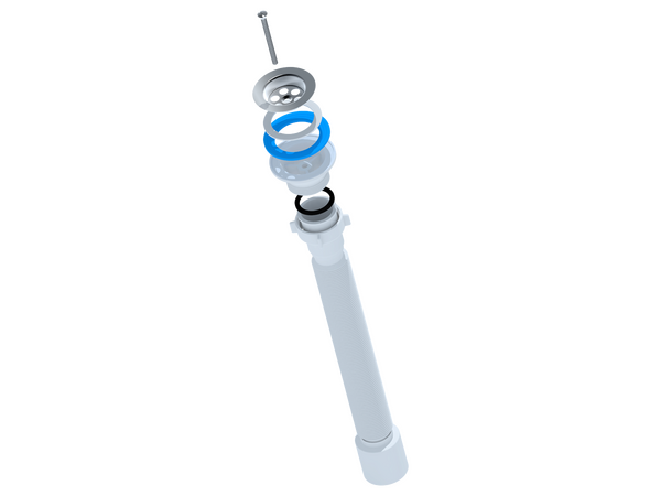 G115 Гофросифон АНИ Пласт 1 1/2"*50 удлинённый, L525-1355мм