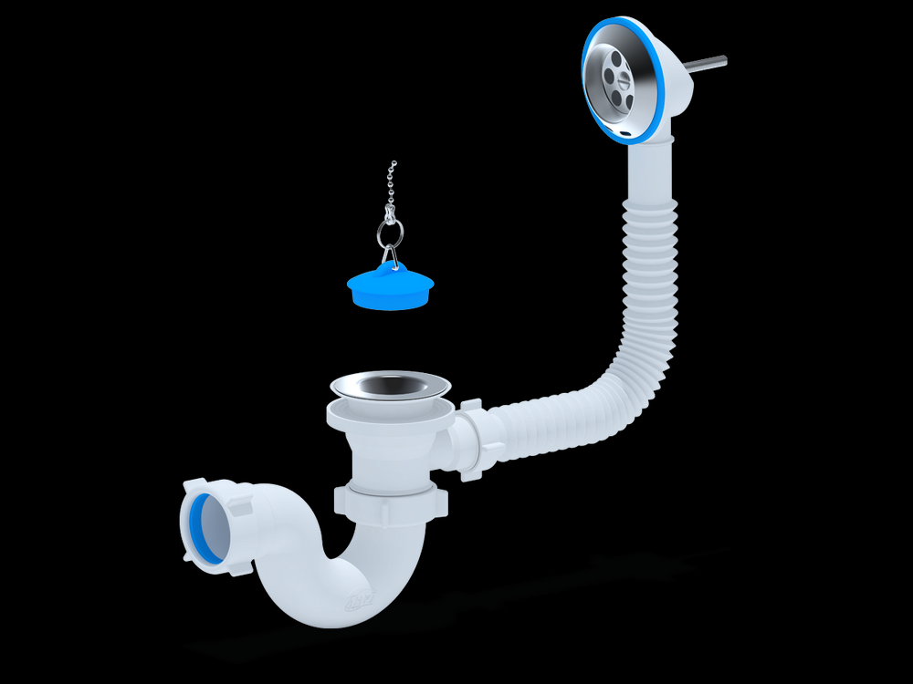 E150 Обвязка д/ванны АНИ Пласт 1 1/2"*40 с вып. и перел.