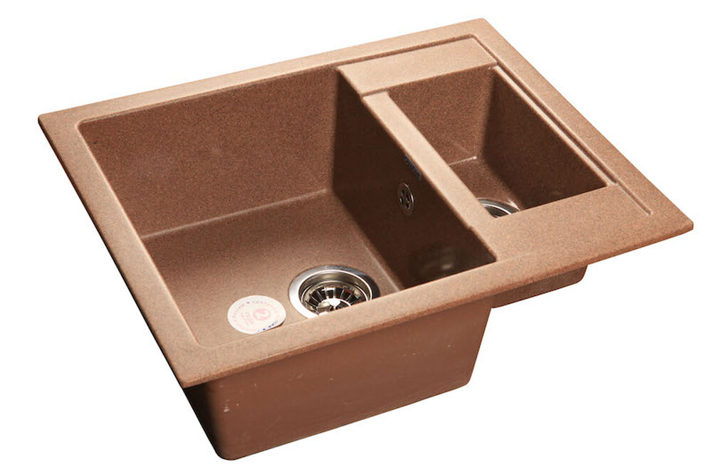 Мойка для кухни GranFest Композит QUADRO 610K 1,5 чаши 610*500 мм (Q-610K терракот)