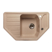 Мойка для кухни GranFest Композит CORNER 800E угловая 790*490 мм (C-800E песочный)
