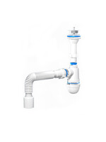 C0510 Сифон АНИ Пласт 1 1/2"*40 с гофрой 40/50