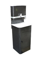 Умывальник "Весна" МИНИ с ЭВН (мойка Пластик 42*37, бак 11л) 1,25кВт серебро