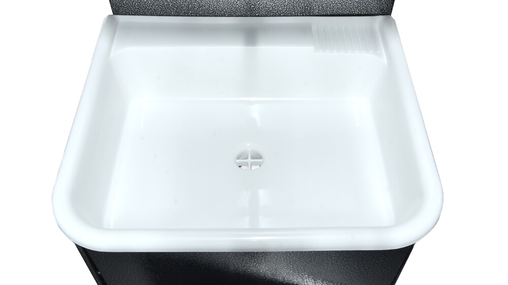 Умывальник "Весна" МИНИ с ЭВН (мойка Пластик 42*37, бак 11л) 1,25кВт серебро