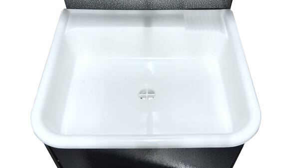 Умывальник "Весна" МИНИ с ЭВН (мойка Пластик 42*37, бак 11л) 1,25кВт серебро