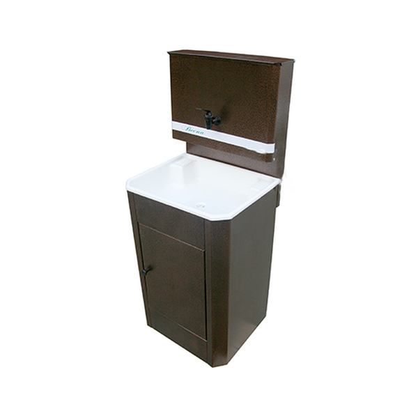 Умывальник "Весна" МИНИ без ЭВН (мойка Пластик 42*37, бак 11л) медь