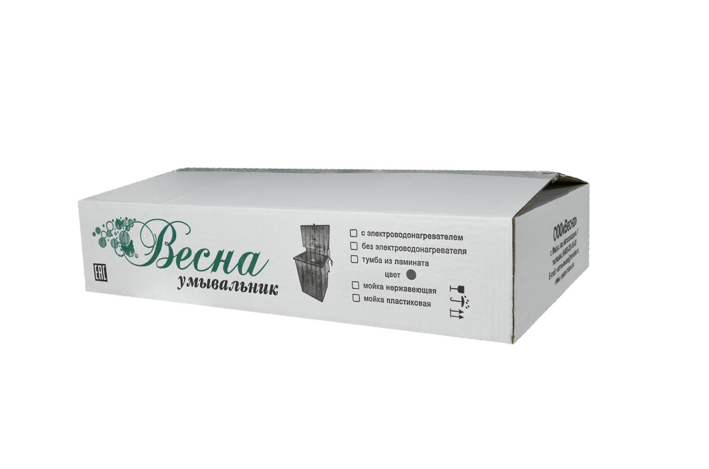 Умывальник "Весна" МИНИ с ЭВН (мойка Пластик 42*37, бак 11л) 1,25кВт медь