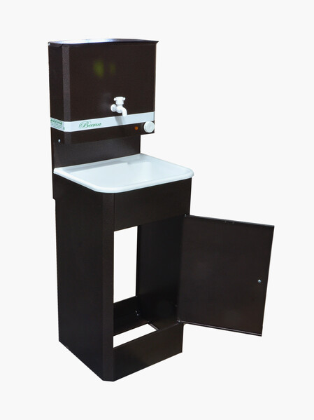 Умывальник "Весна" МИНИ с ЭВН (мойка Пластик 42*37, бак 11л) 1,25кВт медь