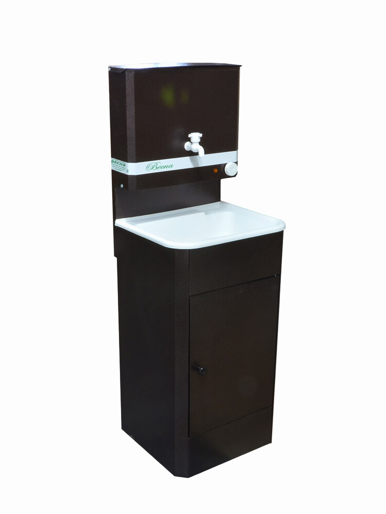 Умывальник "Весна" МИНИ с ЭВН (мойка Пластик 42*37, бак 11л) 1,25кВт медь