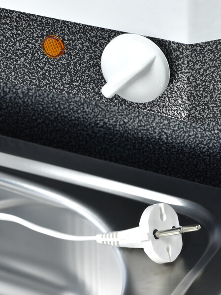 Умывальник "Весна" с ЭВН (мойка Нержавейка 40*50, бак 17л) 1,25кВт серебро