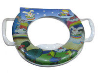 Сиденье д/унитаза мягкое с рисунком, ДЕТСКОЕ Люкс с ручками