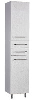 Пенал SANTREK HOME "Ника" (Белый полосатый) 2 двери 2 ящика Правый 400*1950*330