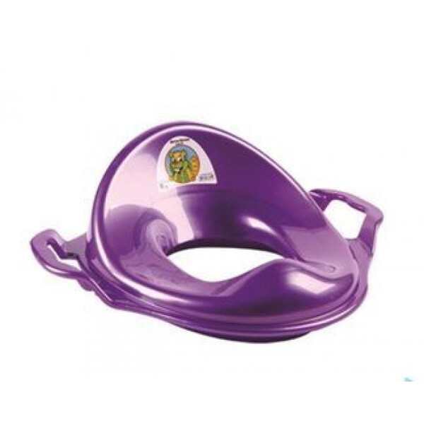 НАСАДКА на унитаз детская С ручками пластик (фиолет.) 