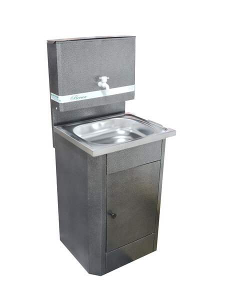 Умывальник "Весна" без ЭВН (мойка Нержавейка 40*50,бак 17л) серебро