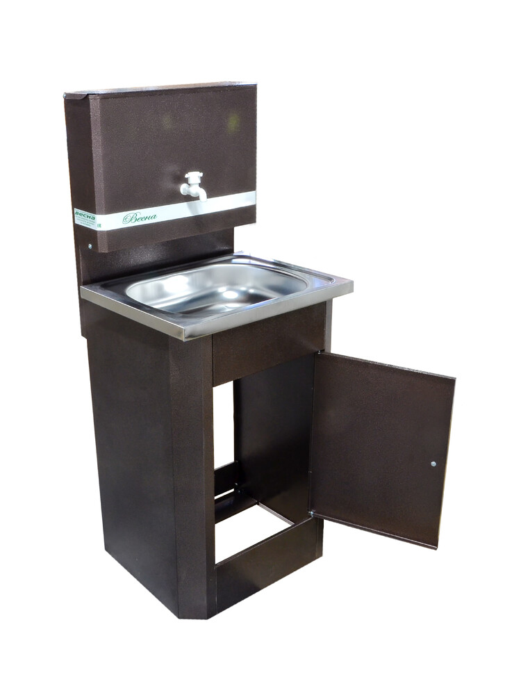 Умывальник "Весна" без ЭВН (мойка Нержавейка 40*50,бак 17л) медь