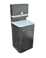 Умывальник "Весна" без ЭВН (мойка Пластик 40*50,бак 17л) серебро