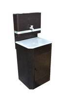 Умывальник "Весна" без ЭВН (мойка Пластик 40*50,бак 17л) медь