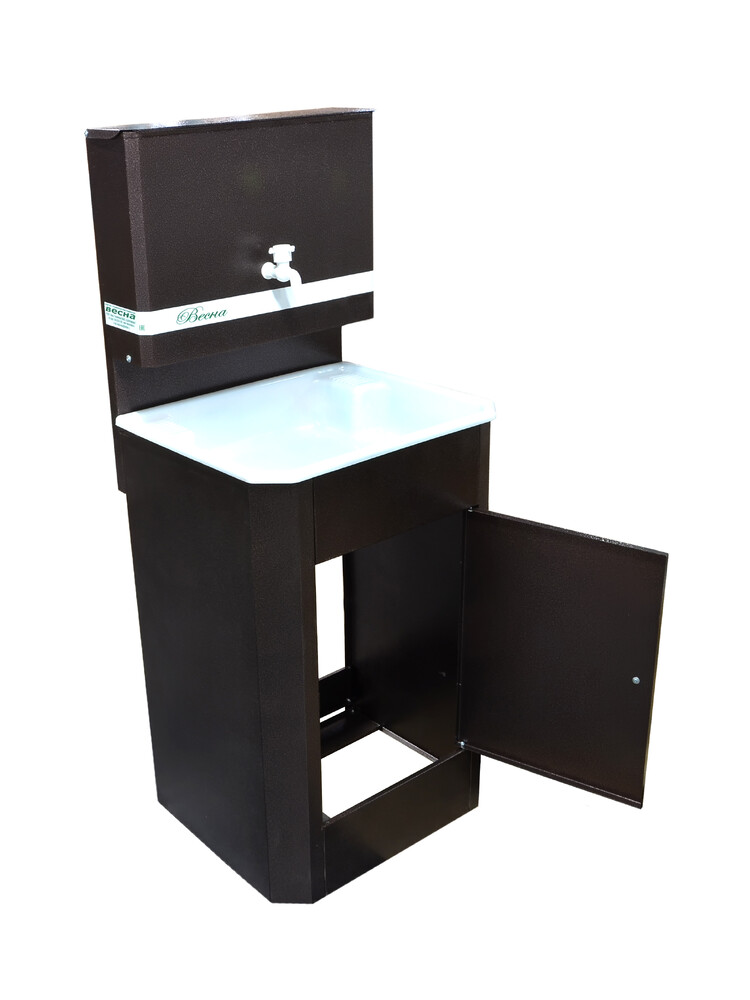 Умывальник "Весна" без ЭВН (мойка Пластик 40*50,бак 17л) медь