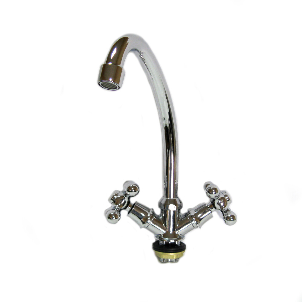 Смеситель Кухня TSARSBERG 1/2 м/к на металл. гайке Крест 272-95 тип См-МДЦБА