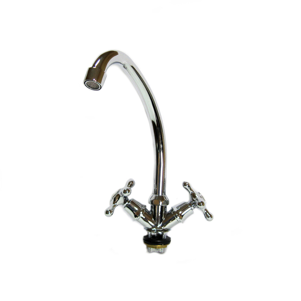 Смеситель Кухня TSARSBERG 1/2 м/к на металл. гайке Крест 272-79 тип См-МДЦБА