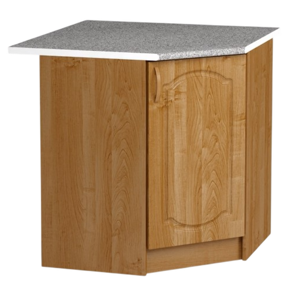 Рабочий стол угловой 85*85 (1 дверь) Ольха фасад МДФ столешница цвет (ГРАНИТ) SANTREK HOME