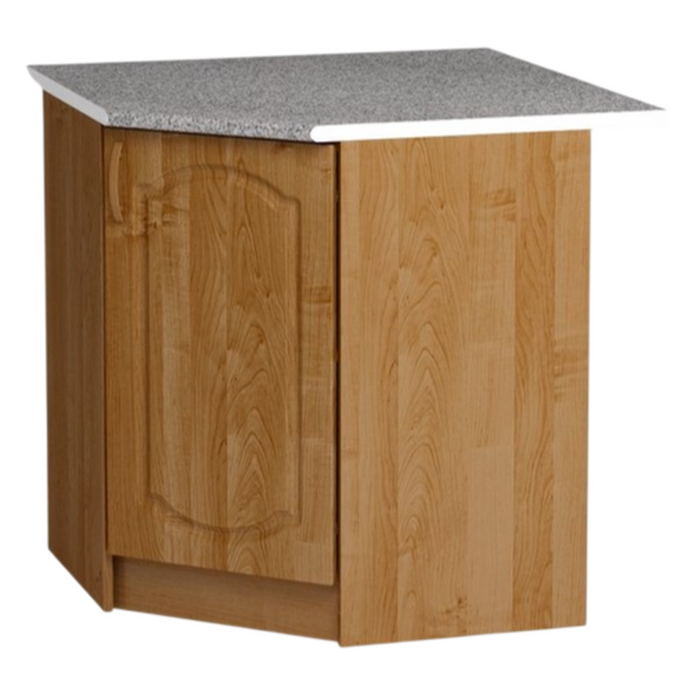 Рабочий стол угловой 85*85 (1 дверь) Ольха фасад МДФ столешница цвет (ГРАНИТ) SANTREK HOME