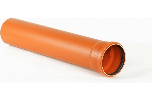 200 труба наружная 2 м (НПВХ, толщ.4.9мм, SN4 SDR41)