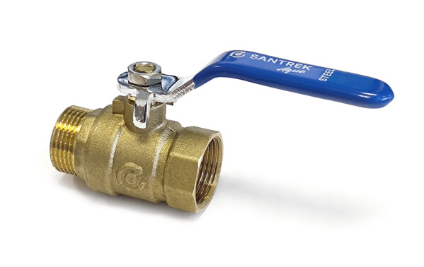 Кран вода SANTREK Aqua STEEL 3/4" г/ш руч.