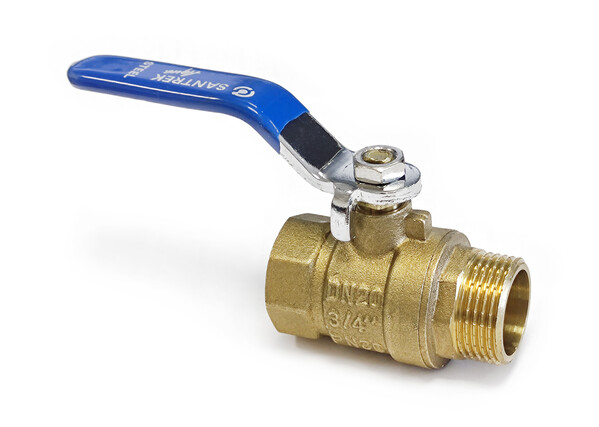 Кран вода SANTREK Aqua STEEL 3/4" г/ш руч.