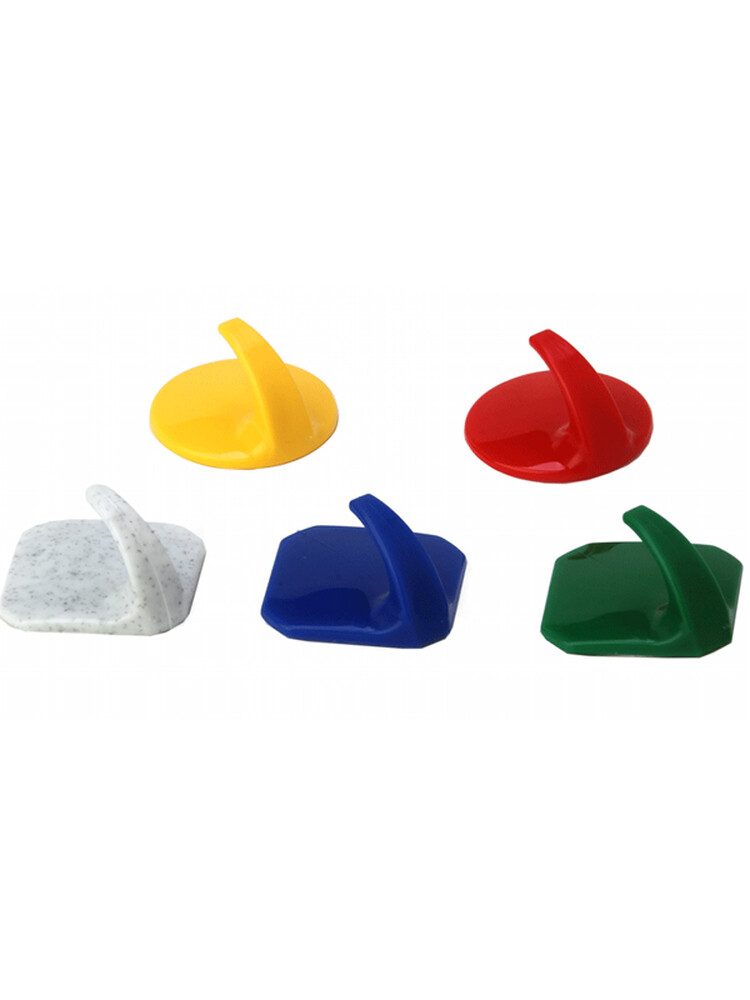 Крючок самоклеящийся "Мозаика" (10 шт) 3,7х3,7х2 ("М-пластика") (М 2232)