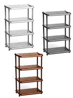 Полка в прихожую УНИВЕРСАЛ, цв.микс 49,7х30,7х80,7 ("М-пластика") (М 2711)