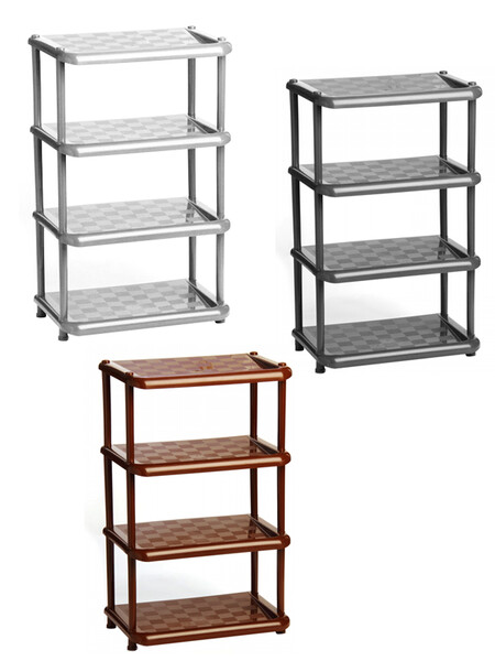 Полка в прихожую УНИВЕРСАЛ, цв.микс 49,7х30,7х80,7 ("М-пластика") (М 2711)