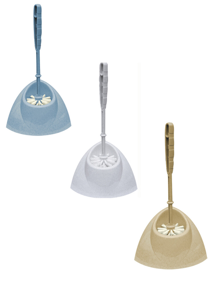 Ершик для унитаза на подставке БЛЕСК уголок, цв.микс 21х13,5х35 ("М-пластика") (М 5012)