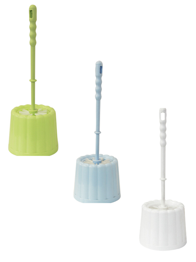 Ершик для унитаза на подставке ФЛАУЭР, цв.микс 40х13,5 ("М-пластика") (М 5014)