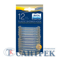 Кольца для штор АК-04 (прозрачные), 12 шт