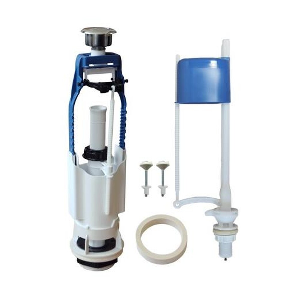 Арматура Псков "Уклад" ниж. подводка, белая кнопка (105.57.14.0/69.55/57.16/14.0)