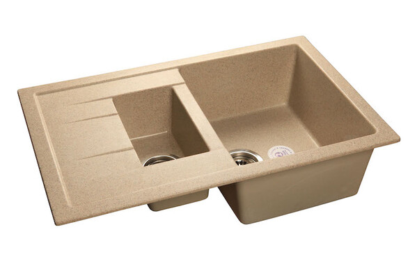 Мойка для кухни GranFest Композит QUADRO 775KL 1,5 чаши 765*495 мм (Q-775KL песочный)