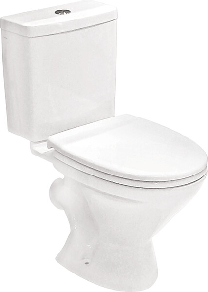 Унитаз-компакт "Лига" (косой вып., нижн. подв., с 2-кн.арм., сиденье дюро Ирис) 1WH302141