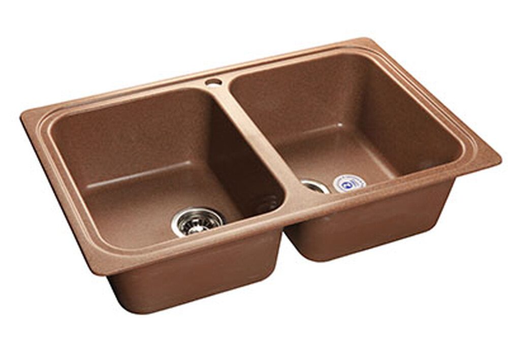 Мойка для кухни GranFest Композит STANDART 780K 2 чаши 780*510 мм (S-780K терракот)