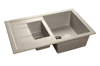 Мойка для кухни GranFest Композит QUADRO 775KL 1,5 чаши 765*495 мм (Q-775KL серый)