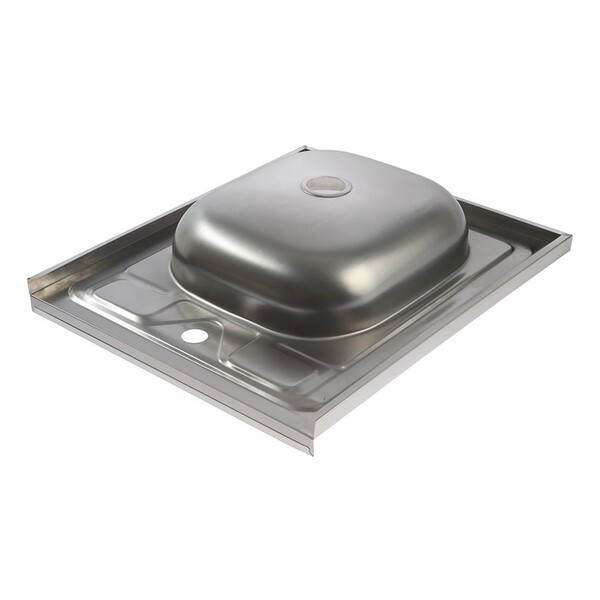 Мойка нерж накладная 50*60 т.0,4 (без сифона) Santrek AQUA