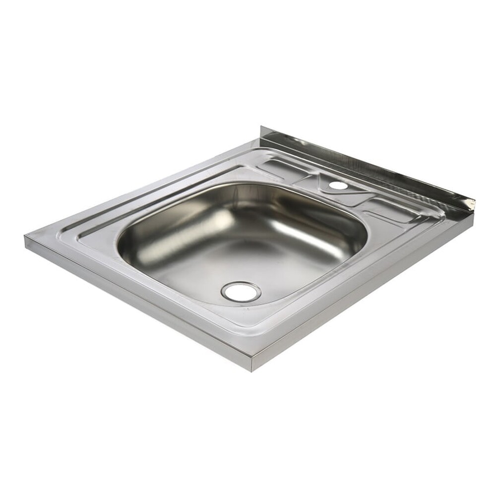 Мойка нерж накладная 50*60 т.0,4 (без сифона) Santrek AQUA