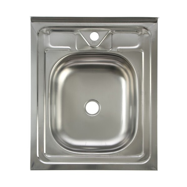 Мойка нерж накладная 50*60 т.0,4 (без сифона) Santrek AQUA