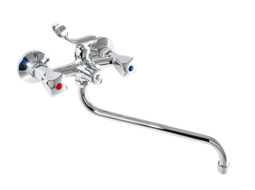 Смеситель Ванна SANTREK AQUA-310  "CLASSIC" 1/2 м/к перекл. кран букса Квадро SL504