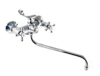 Смеситель Ванна SANTREK AQUA-320  "CLASSIC" 1/2 м/к картридж. перекл. Крест SL592